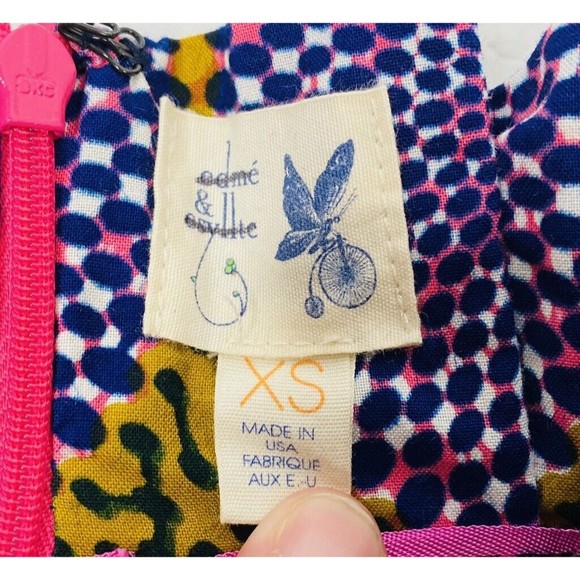 Edme & Esyllte XS Purple Graphic Print skirt - Picture 6 of 6